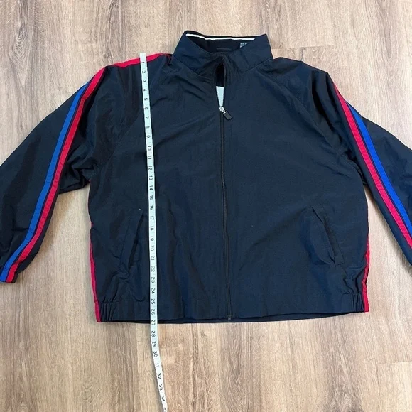 Vintage Retro Striped Winner Jacket Sz XL - Picture 12 of 13